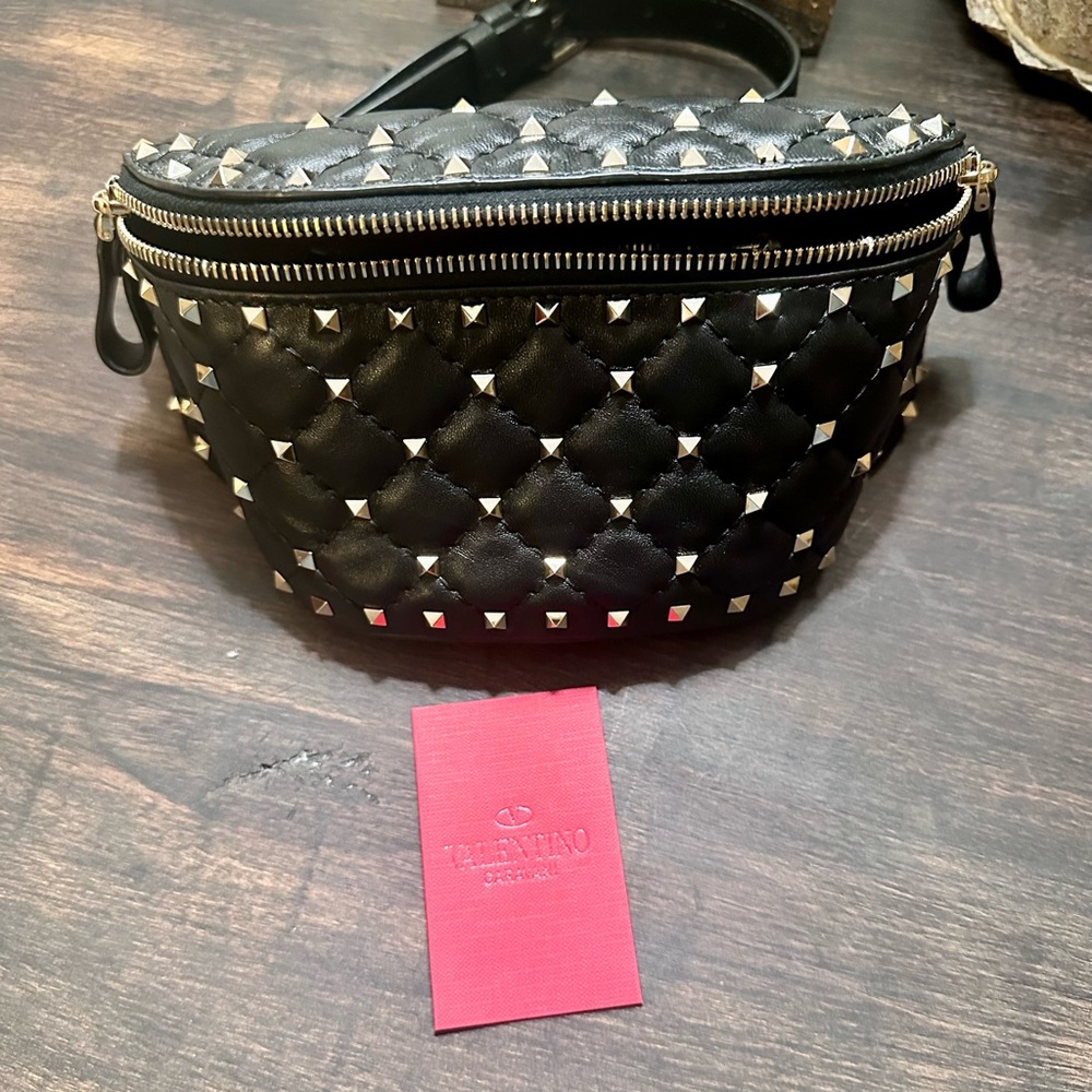 Valentino Black Leather Strap